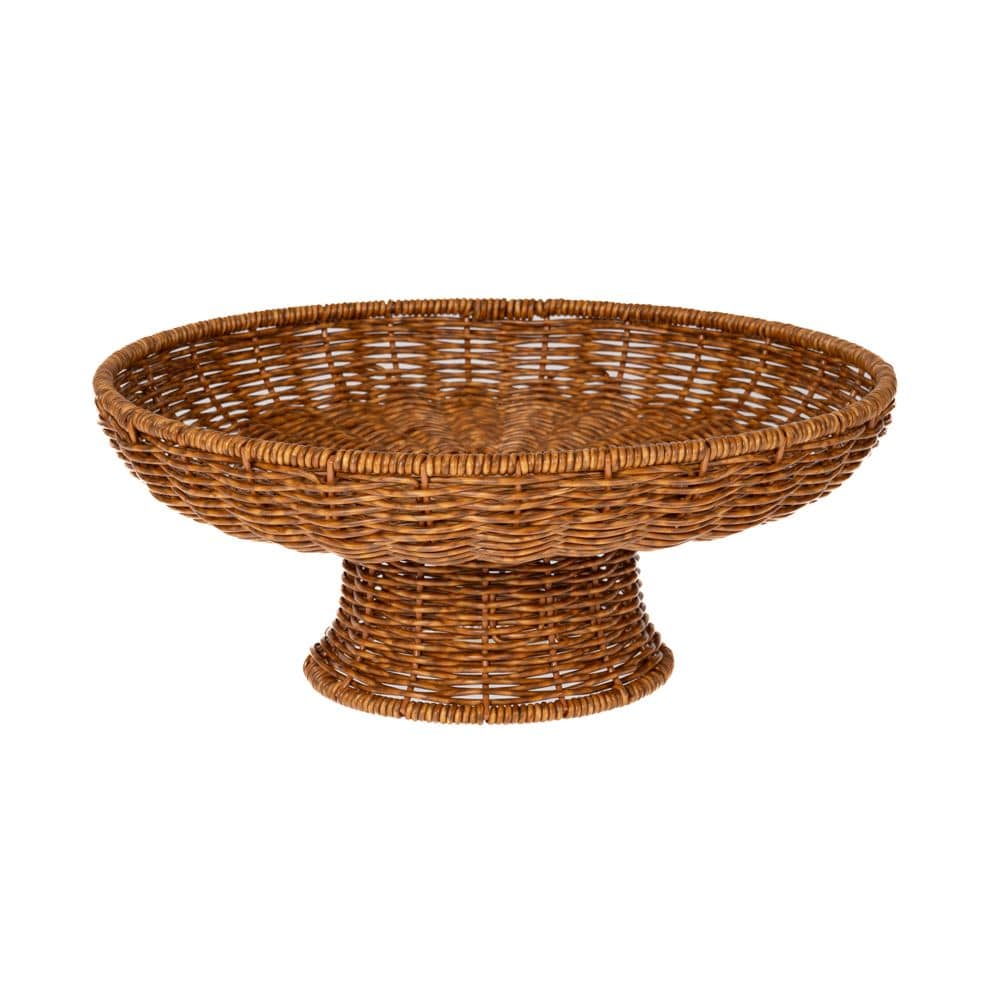 Fruit bowl brown rattan 32x12.5cm