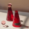 Paddywax 80 Red safety matches in glass holder