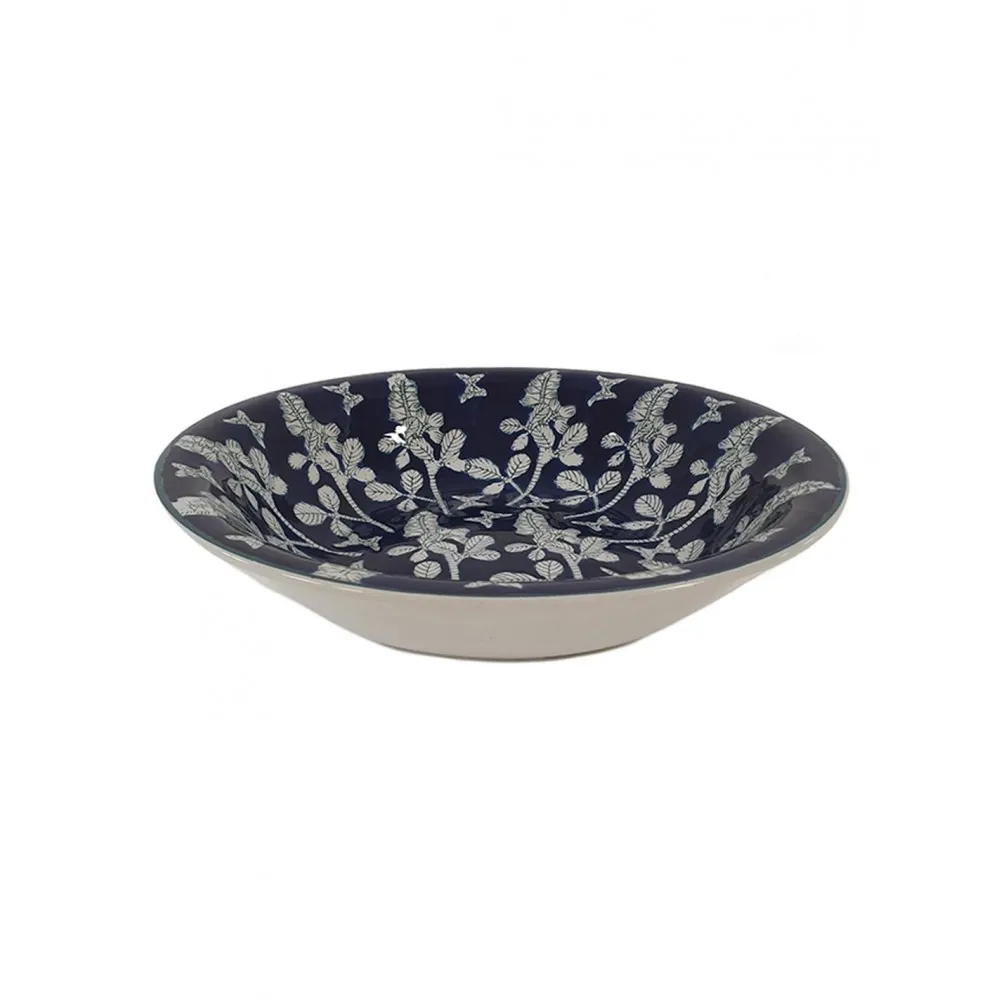 Blue flower porcelain plate 36x7.5cm