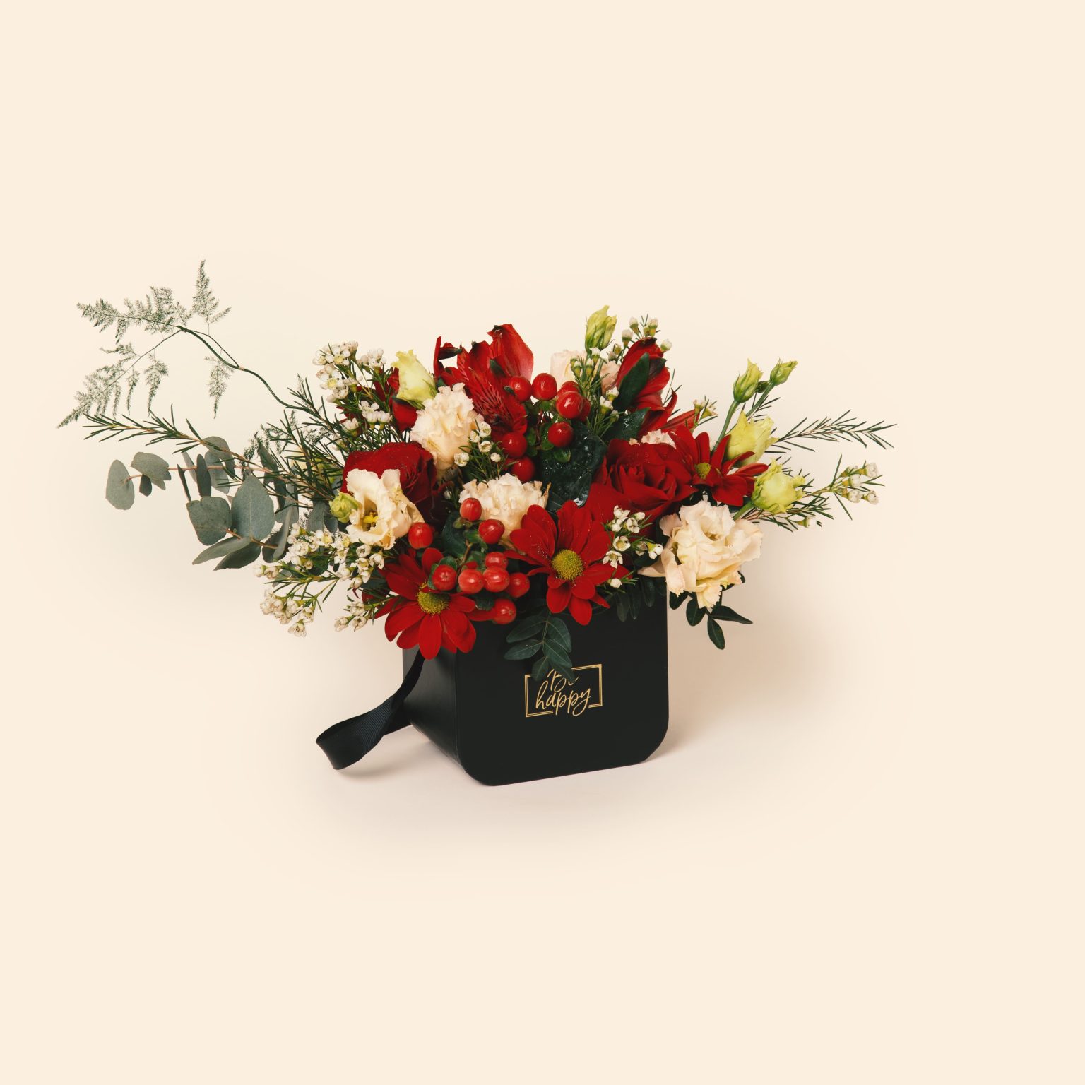 Flower Composition “Scarlet noir”