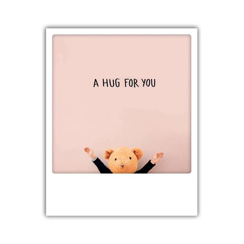 Greeting Card - "A hug for you"