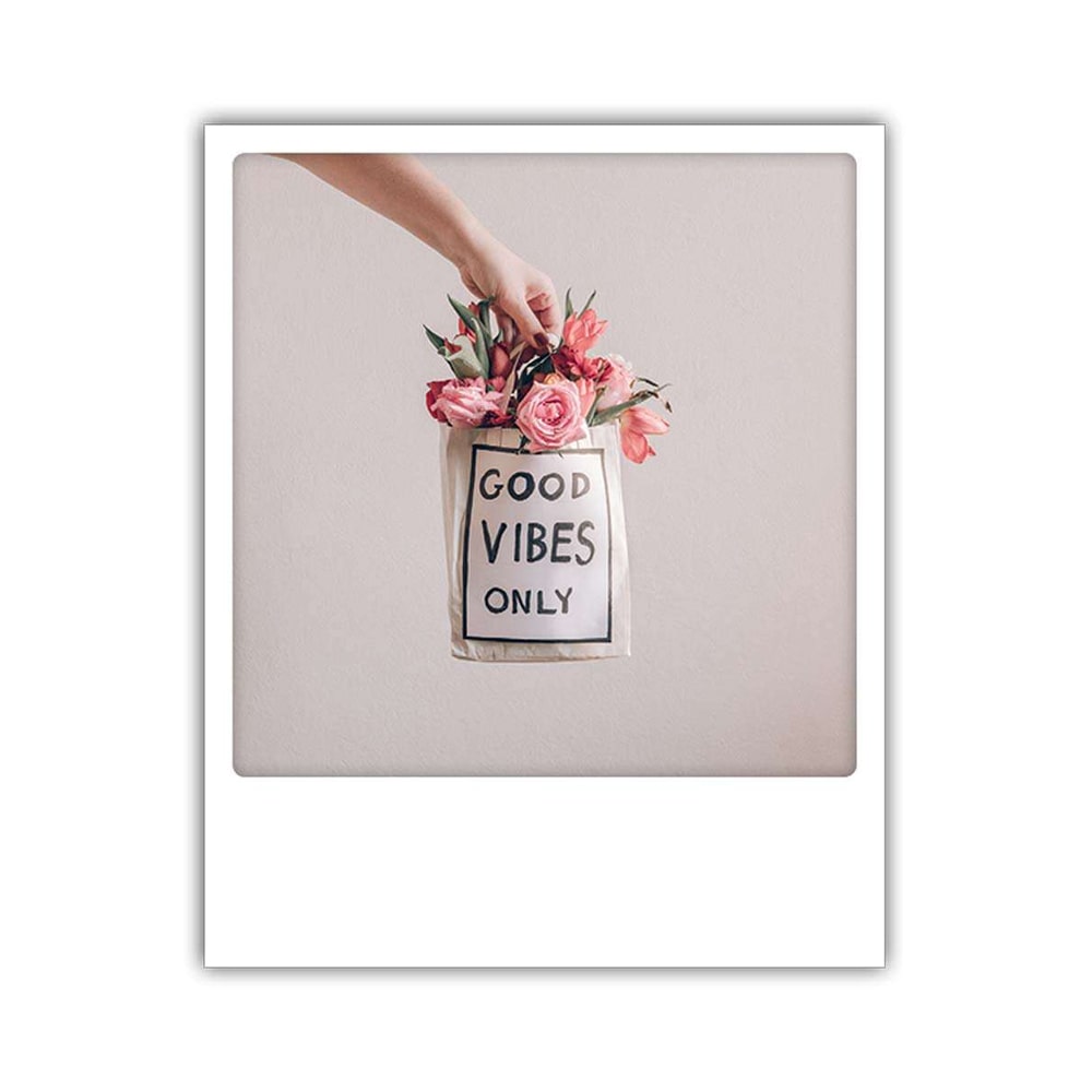 Greeting Card - "Good vibes only"