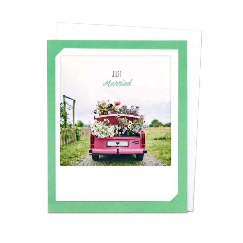 Greeting Card - "Just married"