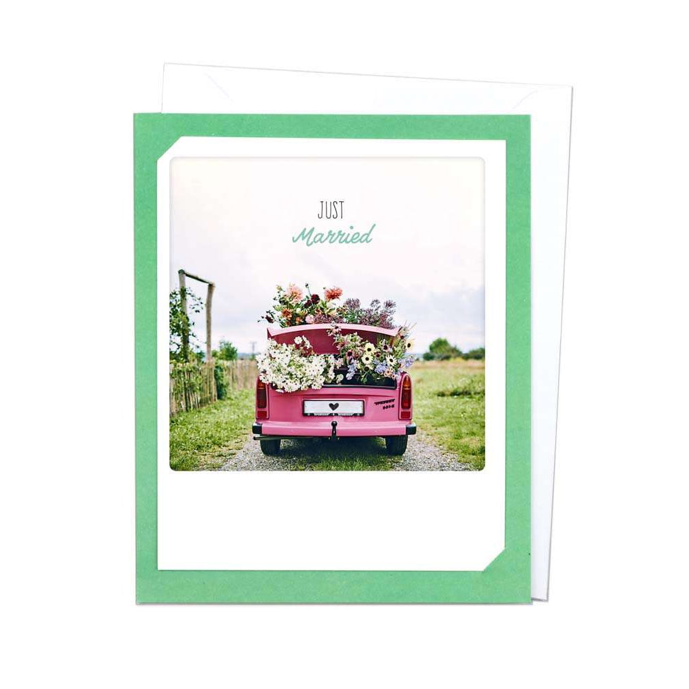 Greeting Card - "Just married"