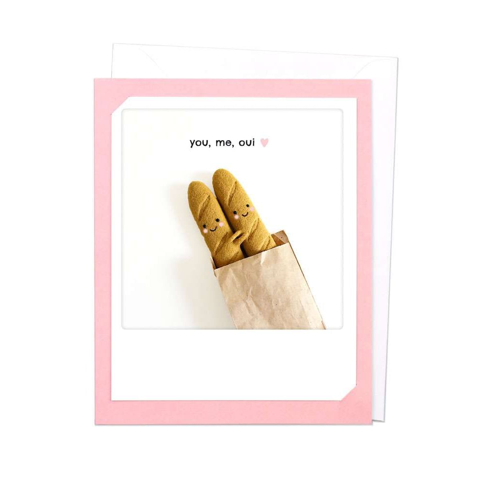 Greeting Card - "You, me , oui"