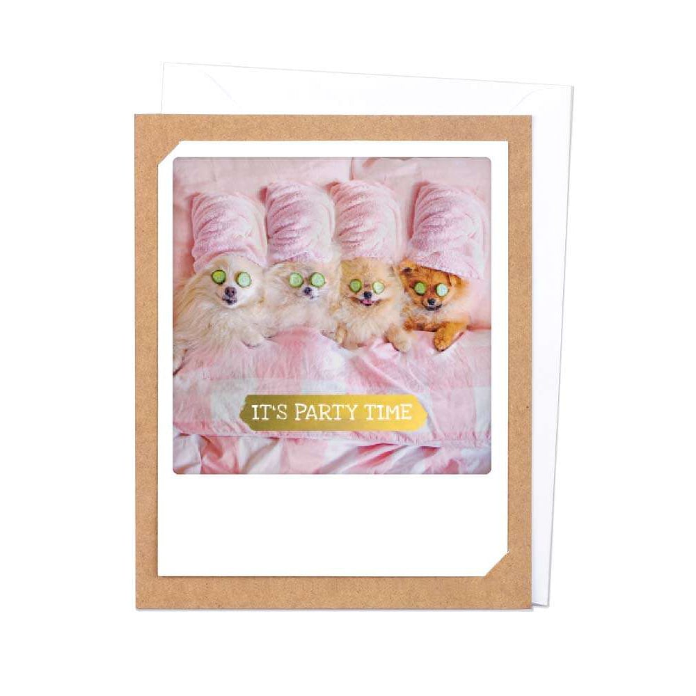 Greeting Card - "It's party time"