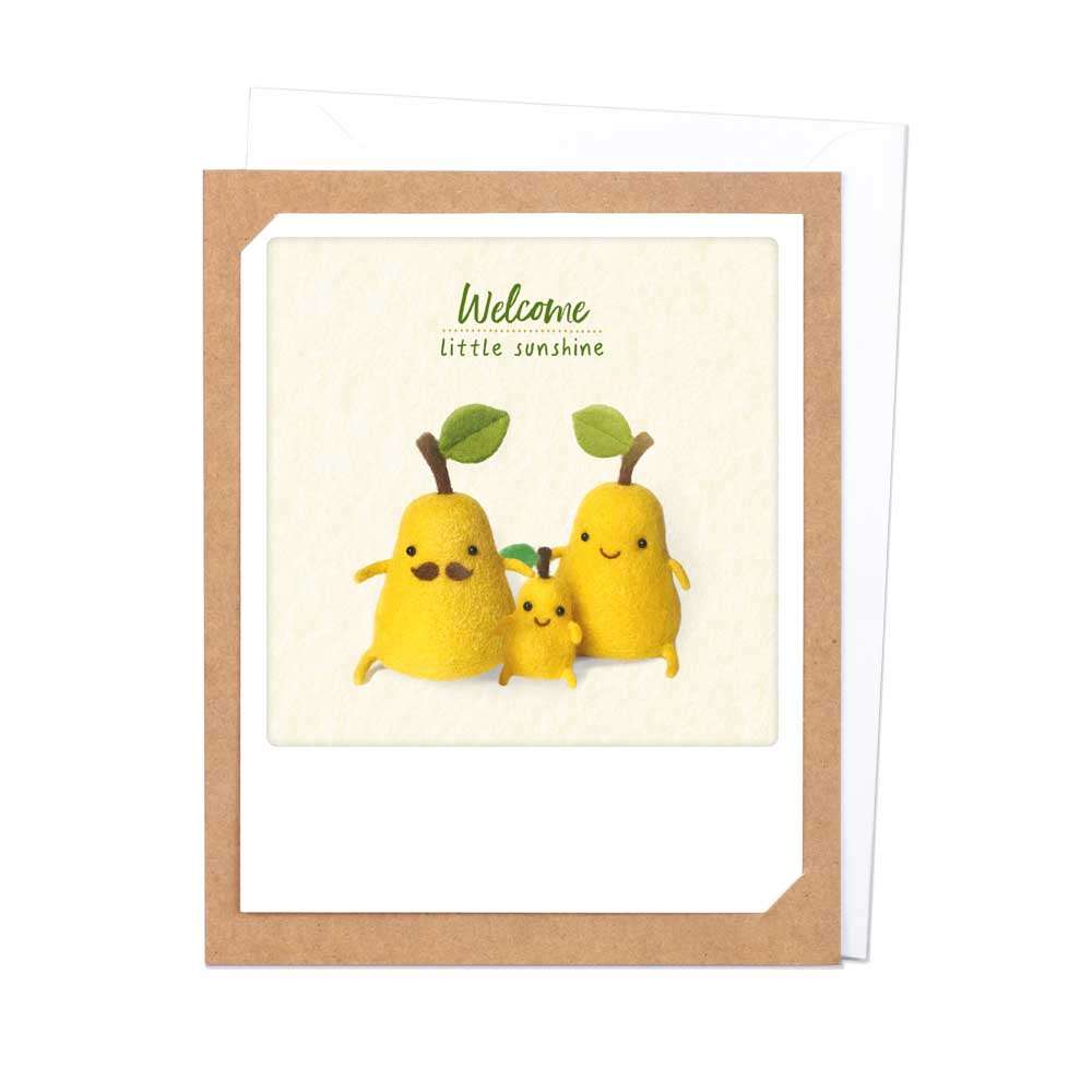 Greeting Card - "Welcome little sunshine"