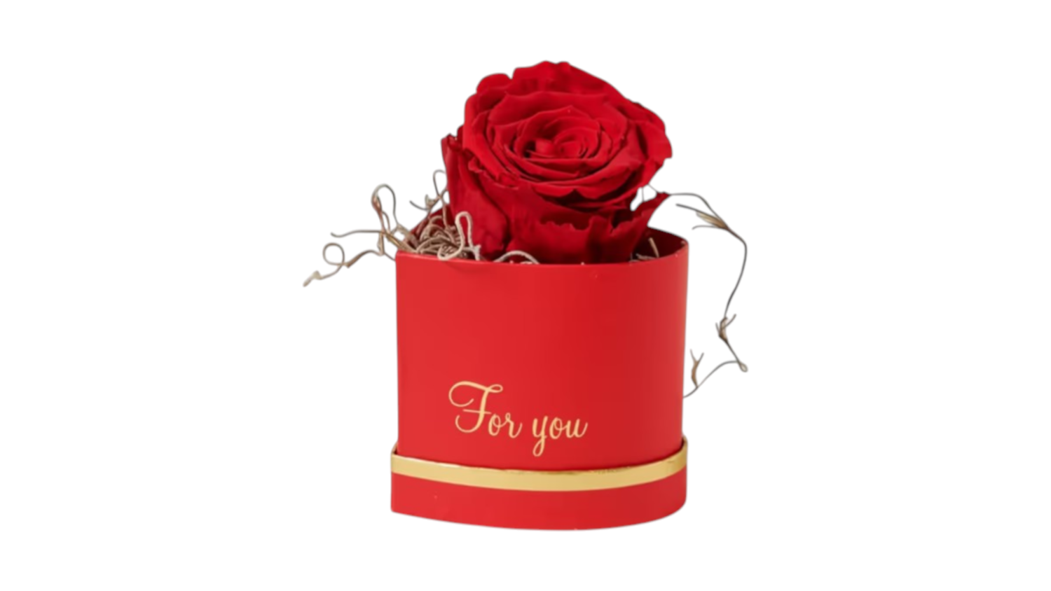 Forever rose - box heart